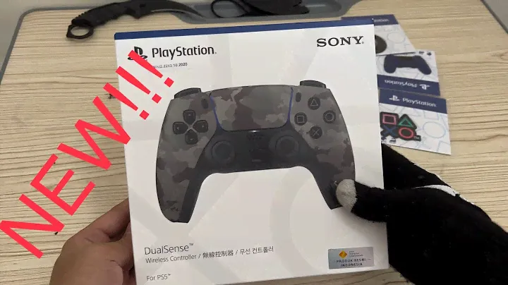 (PS5) Dualsense Grey Camouflage Pov Unboxing