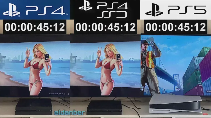 PS4 FAT HDD VS PS4 SLIM SSD VS PS5 | GTA 5