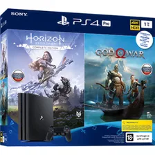 Игровая приставка Sony PlayStation 4 Pro 1Tb Black + HZD+GOW