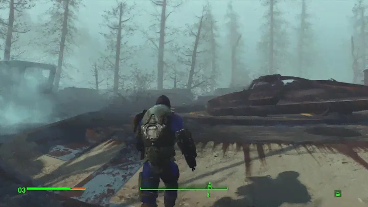 Обзор Fallout4 на PS4 Pro с форсированным режимом. Картинка в тумане притормаживает