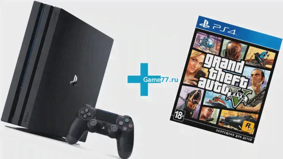 Комплект Sony PlayStation 4 PRO + GTA 5-0