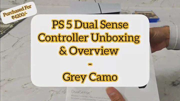 PS5 Dual Sense Controller Unboxing & Overview - Grey Camo Colour