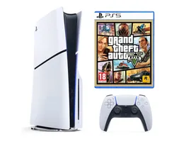 Sony PlayStation 5 Slim 1Tb SSD disk edition + game GTA 5 Grand Theft Auto V