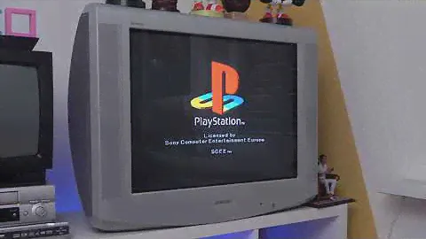 Playstation 1 Startup on Sony Trinitron CRT - Gamingsetup