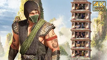 Mortal Kombat 1 (PS5) REPTILE Klassic Towers Gameplay (with Intro Dialogues) @ 4K 60ᶠᵖˢ ✔
